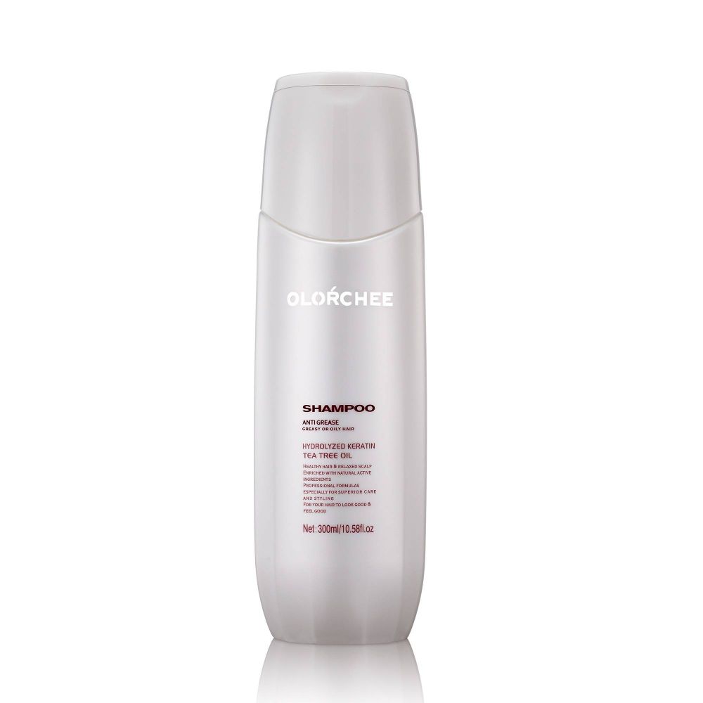Шампунь OLORCHEE Shampoo Anti Grease For Grease Hair Types с Витамином Е и маслом Чайного дерева для жирной кожи головы - 300 мл.