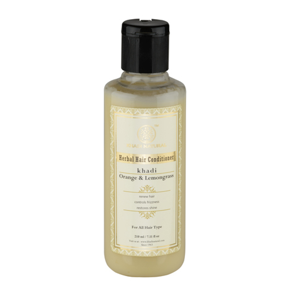 Кондиционер для волос Khadi Natural Апельсин и Лимонная трава Orange and Lemongrass 210 мл