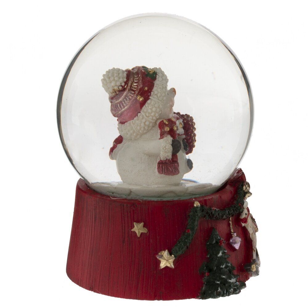 GAEM Фигурка декоративная "Снеговик" в стекл шаре, L6,5 W6,5 H8,5 см, 2в.