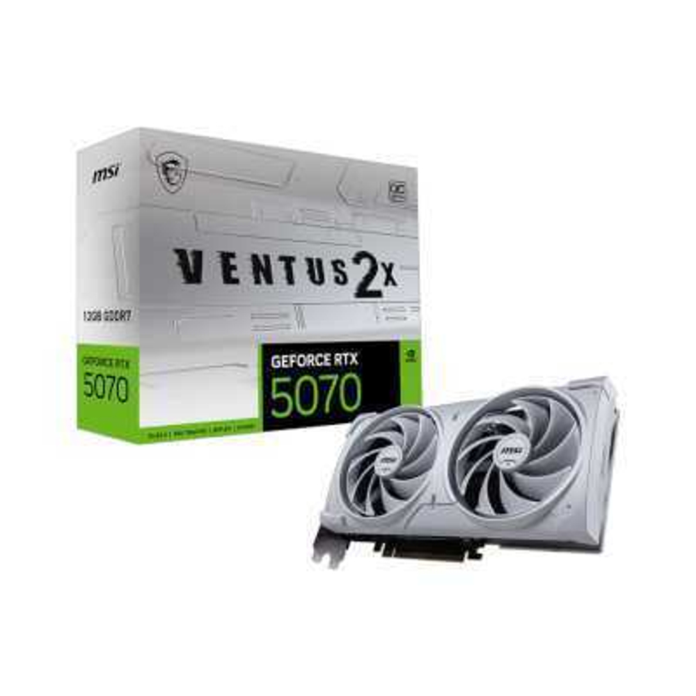 Видеокарта MSI nVidia GeForce RTX 5070 12G Ventus 2X OC White