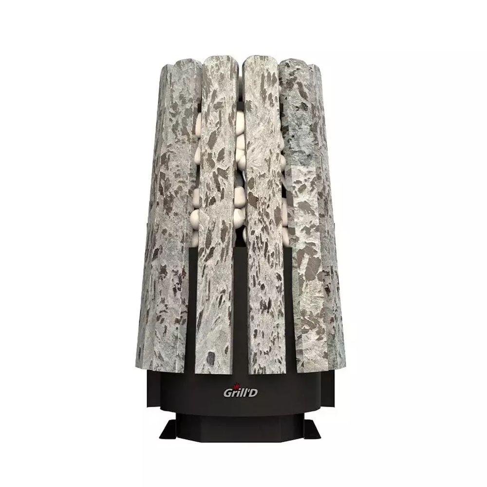 Дровяная банная печь Grill'D Cometa Vega 350 Window Max Stone Pro (Серпентинит)