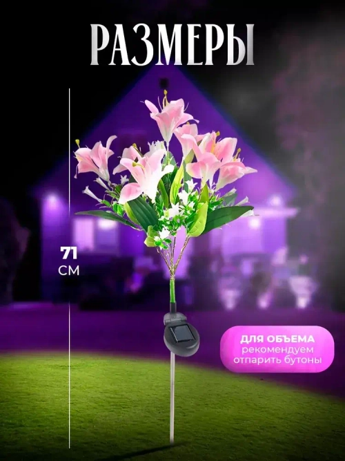 Уличный светильник, Без цоколя, количество ламп:49шт