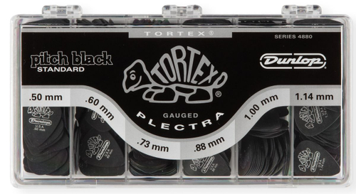 Dunlop 4880 Tortex Pitch Black Standard Display