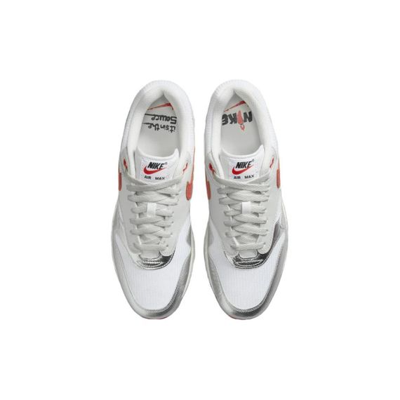 Nike Air Max 1 Повседневная обувь Низкий Топ Серебристо-розовый Мужская