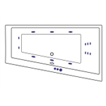 Акриловая ванна Excellent Sfera P Smart 170x100 WAEX.SFP17.SMART