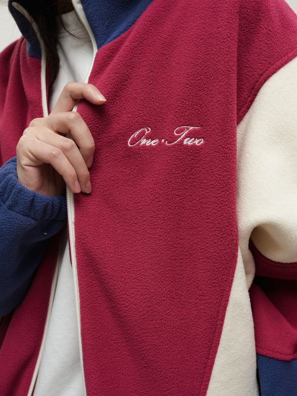 Толстовка Zip-Up Raspberry-Navy Smoke - фото 6