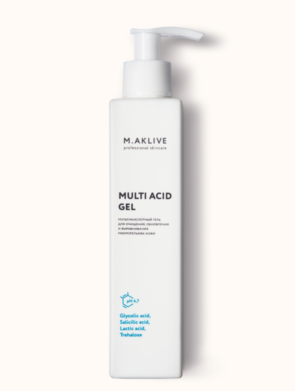 M.Aklive Мультикислотный гель для умывания, 200 мл
