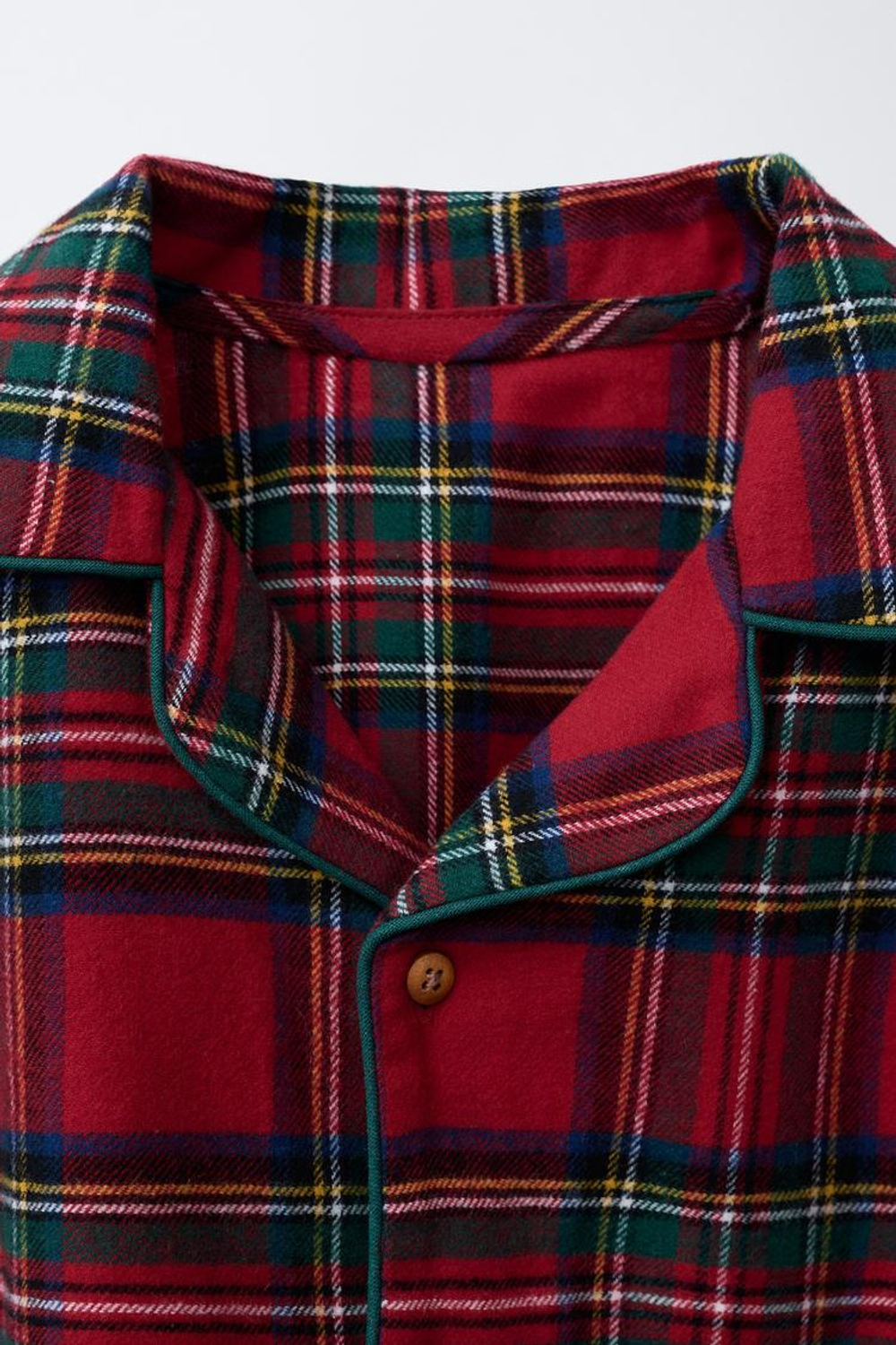 ZARA ФЛАНЕЛЕВАЯ ПИЖАМА В КЛЕТКУ, КРАСНЫЙ