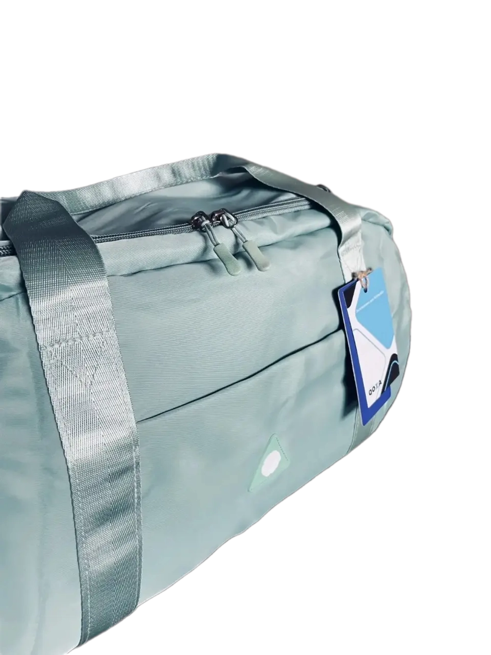 Сумка дорожная зелёная из плотного текстиля вместительная QOZA