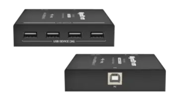 Wyrestorm EX-60-USB2 - комплект из приемника и передатчика USB 2.0, 60 м, 480 Мбит/с, PoC (Tx - Rx), 1 порт USB Host и 4 порта USB-A