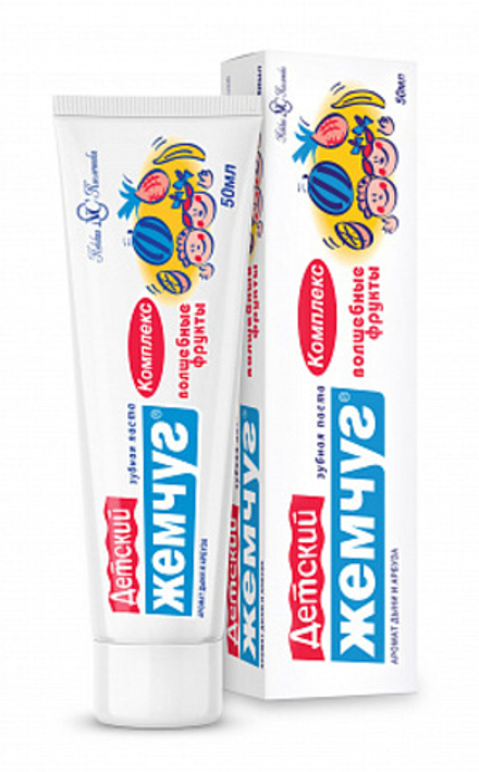 Зубная паста «Детский Жемчуг Волшебные фрукты»