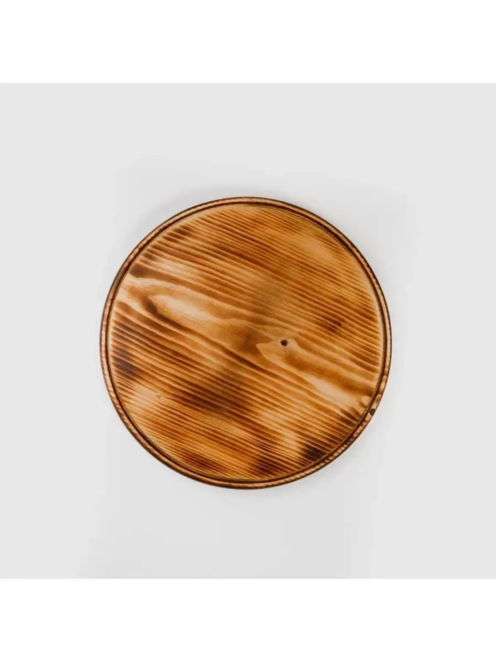 Деревянная менажница поднос круглая из кедра