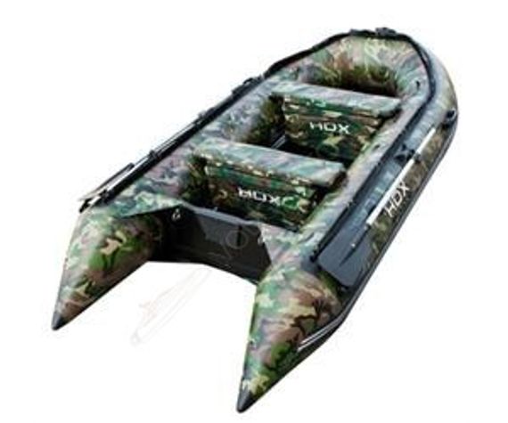 Лодка HDX CARBON 240 ( зелёный-камуфляж ) дерев. пол P/L