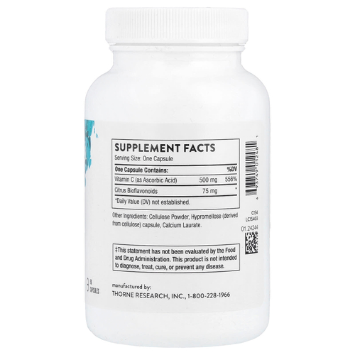 Thorne, витамин C с флавоноидами, 90 капсул
