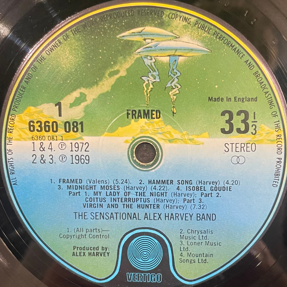 Виниловая пластинка The Sensational Alex Harvey Band ‎– Framed LP