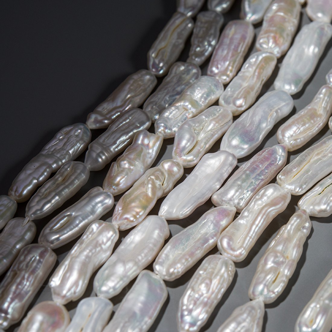 Жемчуг культивированный "Бива", белый, 15-23мм