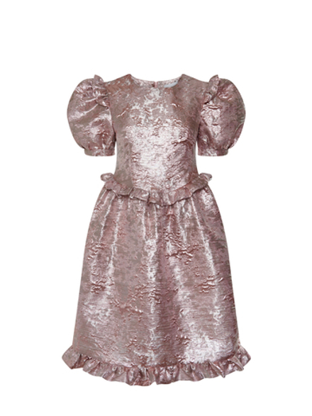 Metallic pink dress