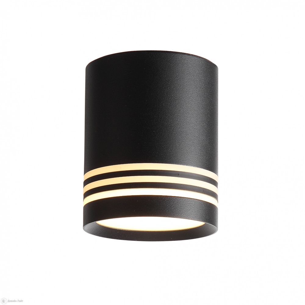 ST101.402.05 Светильник потолочный Черный LED 1*5W 3000K 390Lm Ra&amp;gt;80 120° D68xH80 170-240V Накладные светильники