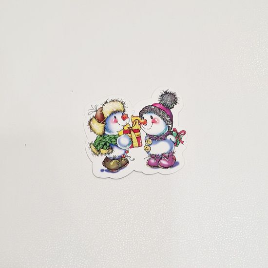 Новогодние малышки-открытки, (10 шт.)