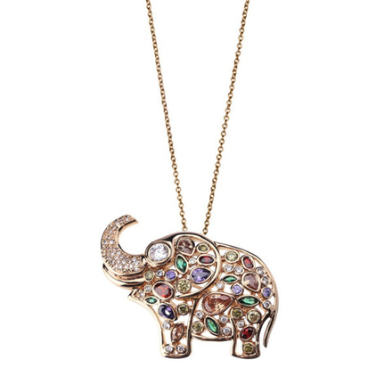 *Колье-брошь Fiore Luna Слоник *15A13NK002AV05 BR