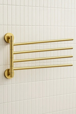 Держатель для полотенец STWORKI Киркенес S45361GM матовое золото