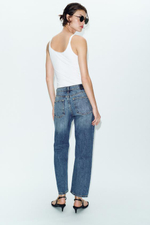 Z1975 УКОРОЧЕННЫЕ ДЖИНСЫ С СРЕДНЕЙ ЛИНИЕЙ ТАЛИИ - ZARA