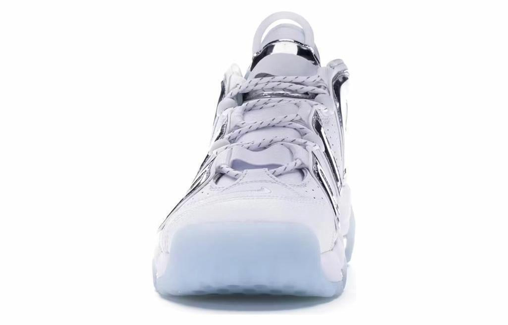 Кроссовки Nike Air More Uptempo Chrome White (W) Air (Женская размерная сетка)