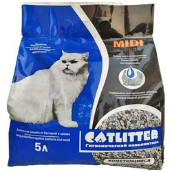 Catlitter Наполнитель комкующийся Midi, 5л