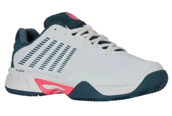 Детские Кроссовки теннисные  K-Swiss Hypercourt Express 2 Clay JR - white/stargazer/neon blaze