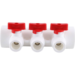 Коллекторы без воздухоотводчика KALDE 3 вых/красный