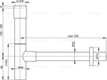 Сифон для умывальника AlcaPlast A402