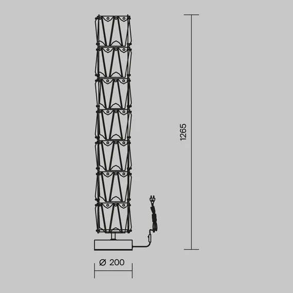 Напольный светильник (торшер) Maytoni MOD043FL-08G