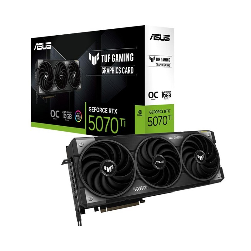 Видеокарта ASUS TUF Gaming GeForce RTX™ 5070 Ti 16GB GDDR7 256-bit OC Edition, 2610MHz