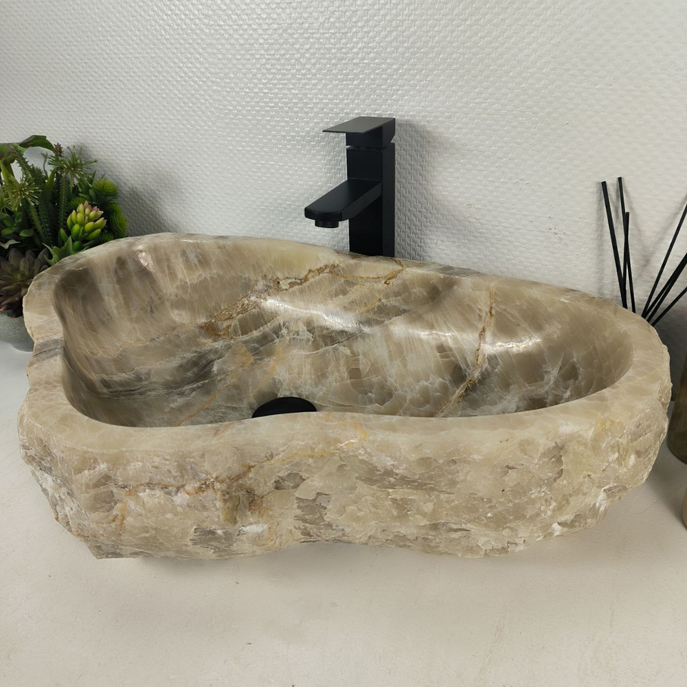 Раковина из оникса Erozy Grey EO-64776 63*40*16 0158