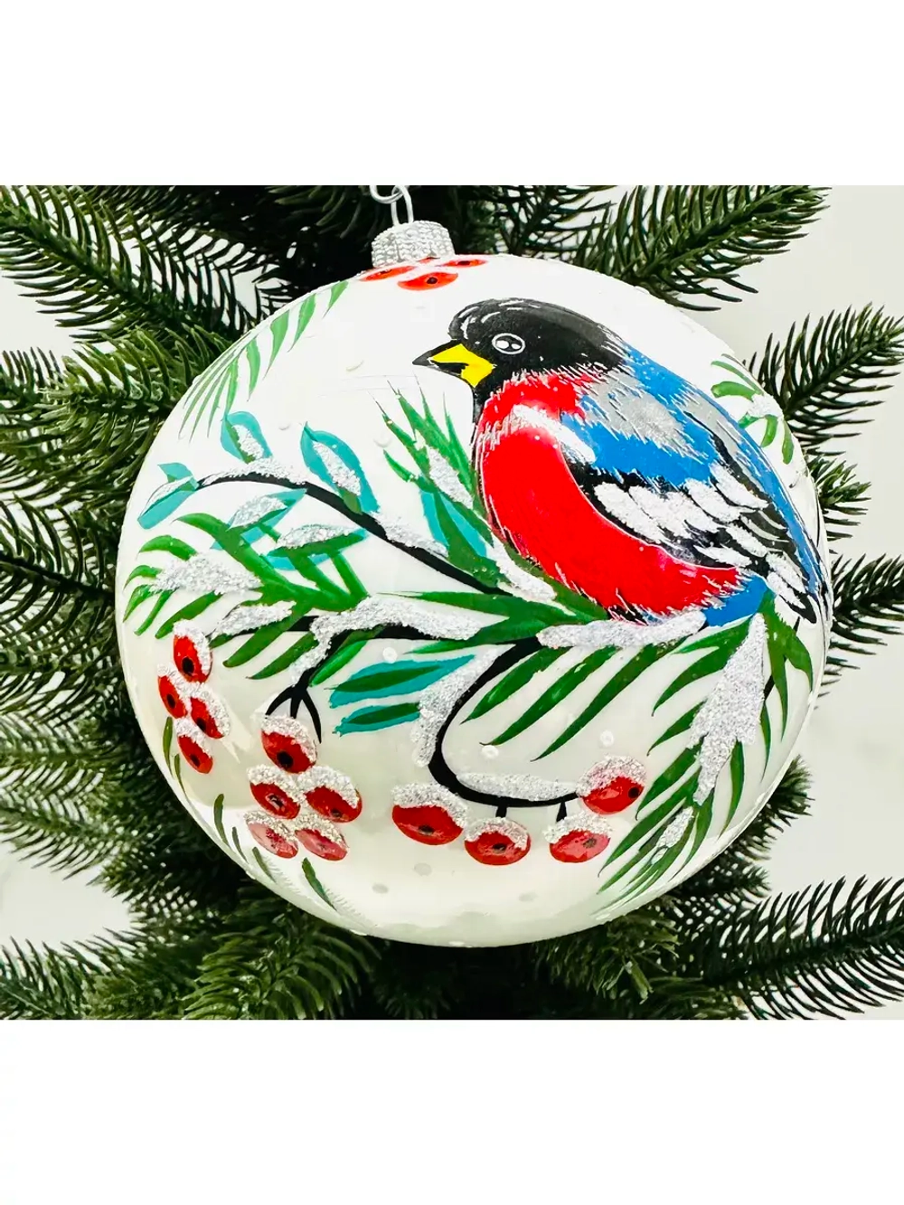 Елочный шар из стекла 115мм С1097