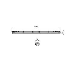 Светильник ЭРА SPP-101-0-001-120 IP65 под светодиодную лампу T8 G13 LED 1200 | Линейные IP65 под лампу T8 LED