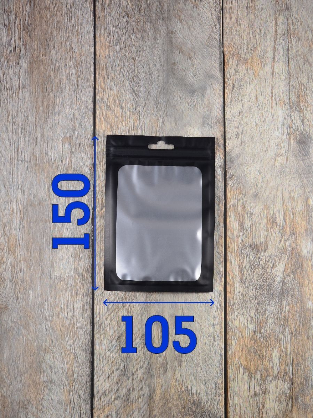 Зип пакеты металлизированные с окошком Zip-lock 100 штук