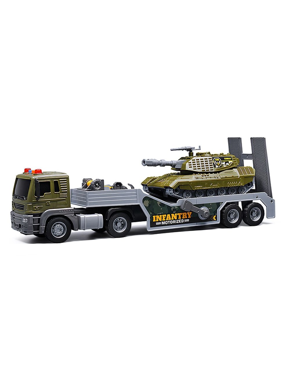 Машинка Военный Автовоз со светом и звуком (JS202E-2)
