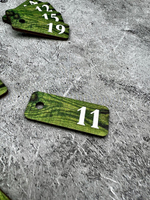 Номерки для ключей деревянные 50шт