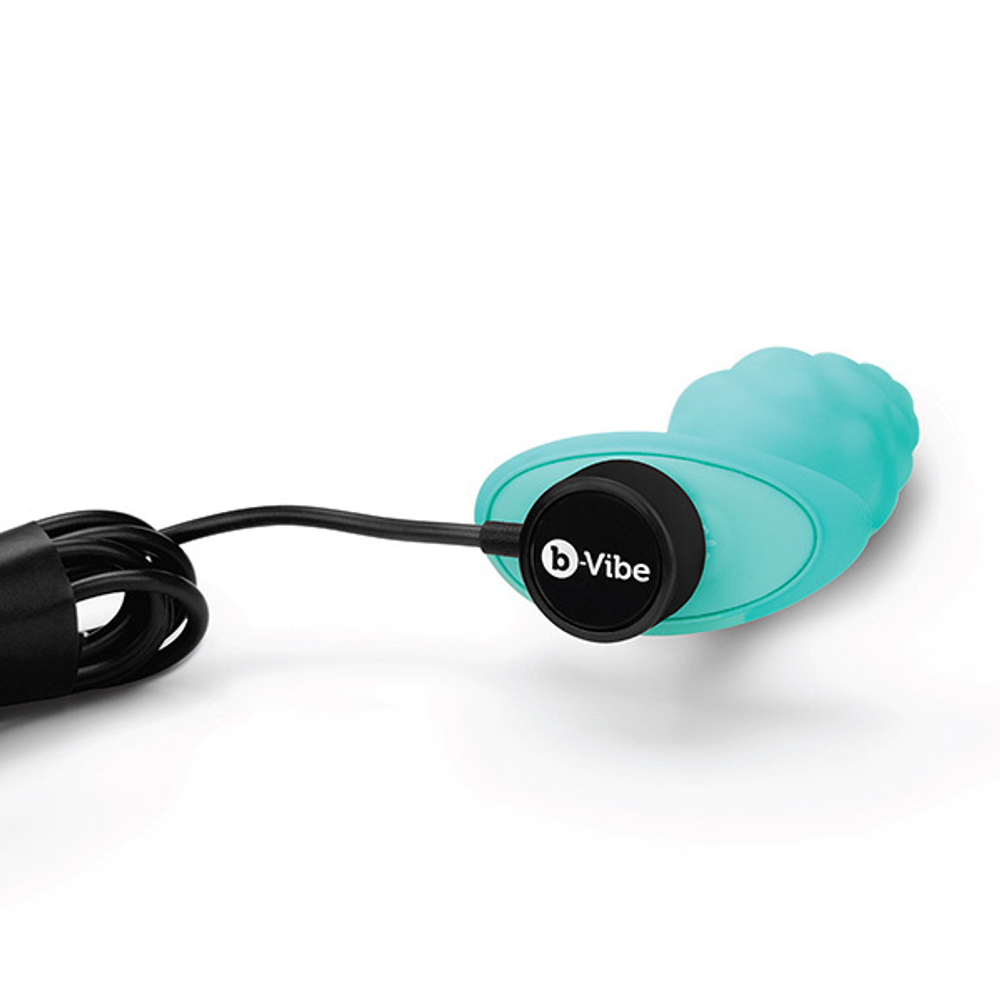 Мятный анальный текстурированный плаг с вибрацией b-Vibe Bump BV-020-MNT