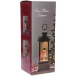 Сувенир с подсветкой «Волшебный снеговик» 10,5*10,5*30 см, мелодия, подсветка, эффект снегопада (работает от 3*АА, USB)