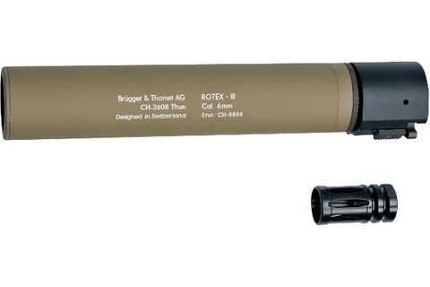 Страйкбольный удлинитель ствола B-T ROTEX 3, корчичневый (артикул 17313)