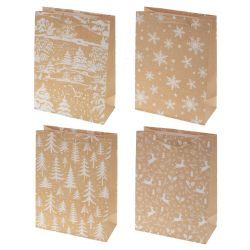 GAEM Пакет подарочный (бумага 210г/м2, блок микс 12шт), L18 W8,5 H24 см, 4в.