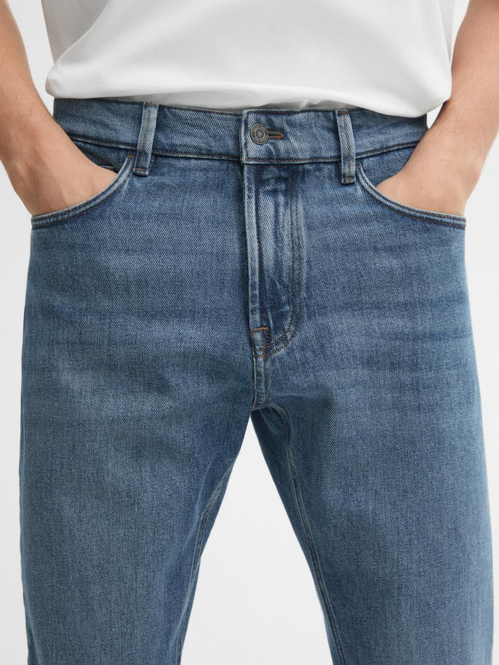 Massimo Dutti Зауженные джинсы, индиго