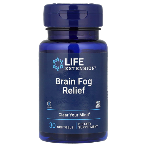 Life Extension, Средство от мозгового тумана, 30 мягких таблеток
