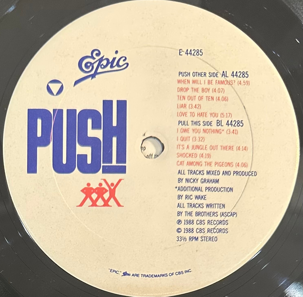 Bros - Push (США 1988г.)