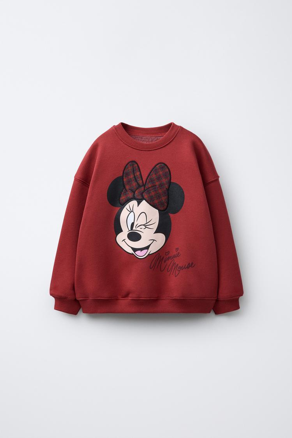 ZARA ТОЛСТОВКА MINNIE MOUSE © DISNEY, КРАСНЫЙ