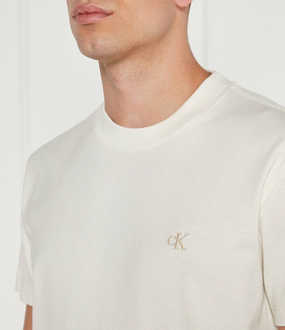Футболка CALVIN KLEIN JEANS - экрю(J30J326683)