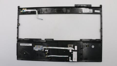 Верхняя панель клавиатуры (топкейс) для ноутбука Lenovo ThinkPad W541 черная, с тачпадом, кнопкой включения, датчиком калибровки матрицы (00JT903), оригинал