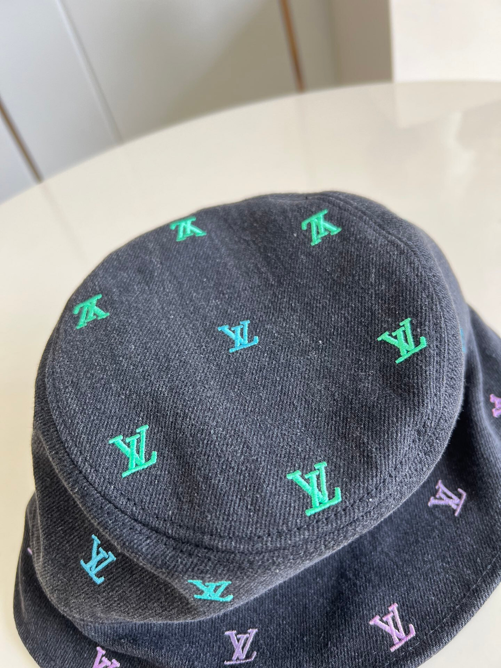 Louis Vuitton Blason Shading Denim Reversible Bucket Hat